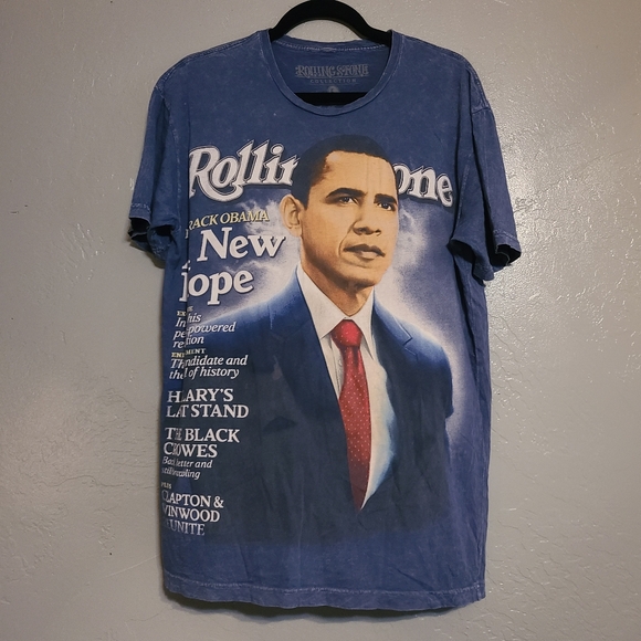 Rolling Stone Collection Obama cover tshirt size Large Limited Edition - Picture 1 of 8